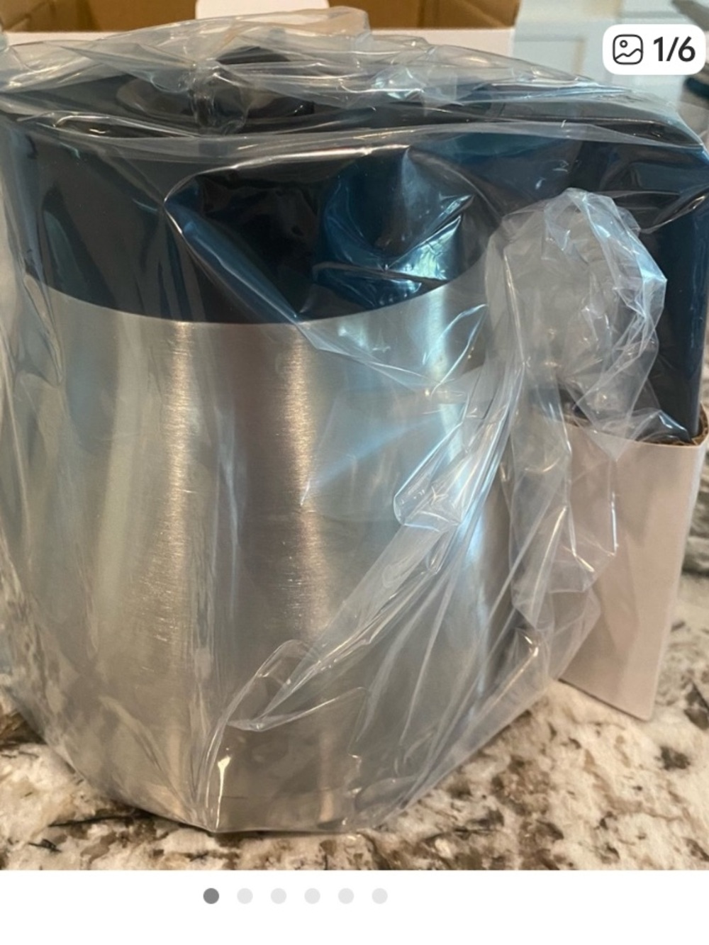 Keurig Silver Stainless Steel Carafe with Black Lid